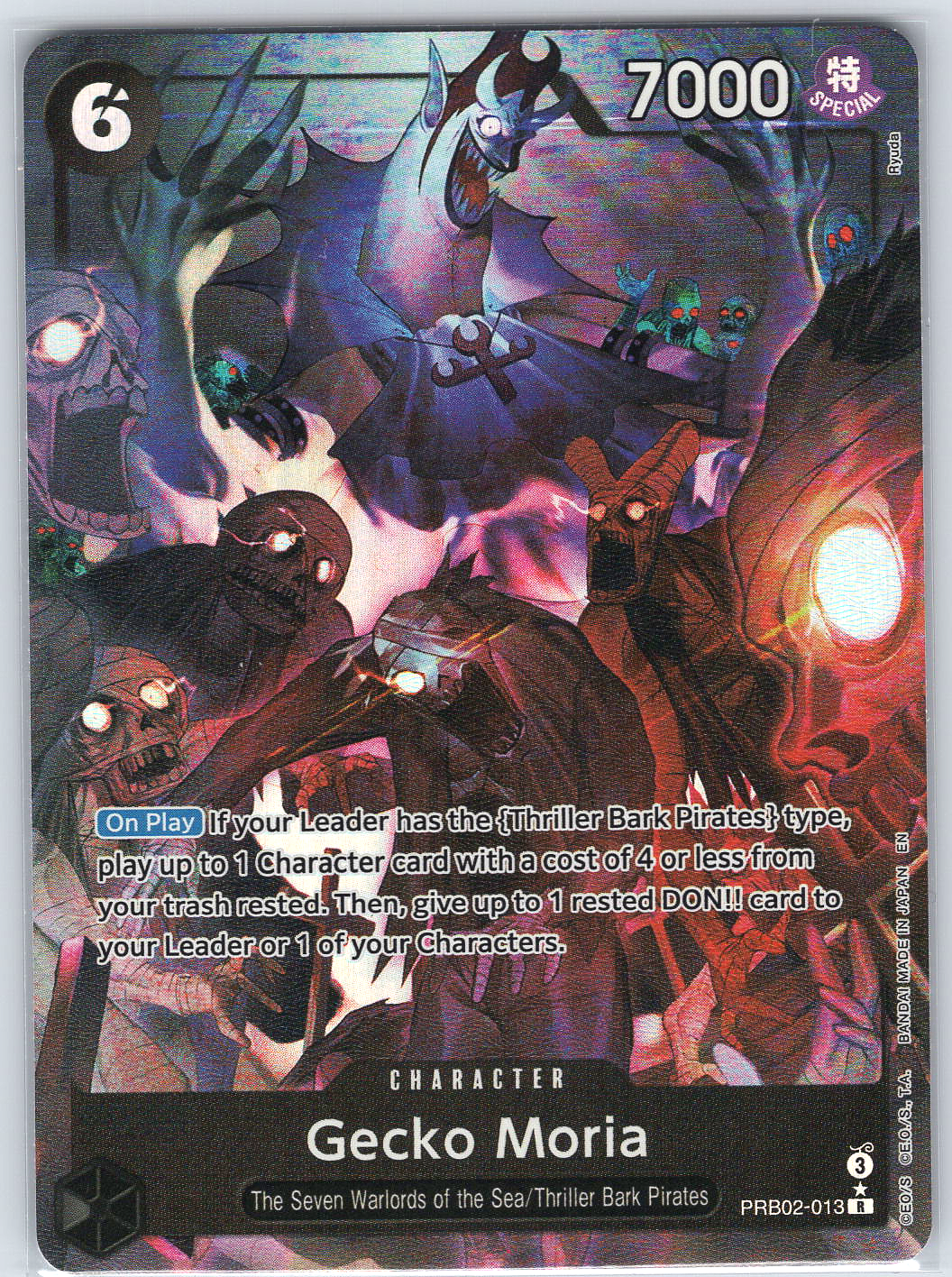 Gecko Moria (Alternate Art) #PRB02-013 Premium Booster -The Best- Vol. 2
