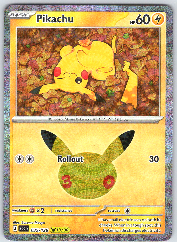 Pikachu #035/128 ME: 30th Celebration
