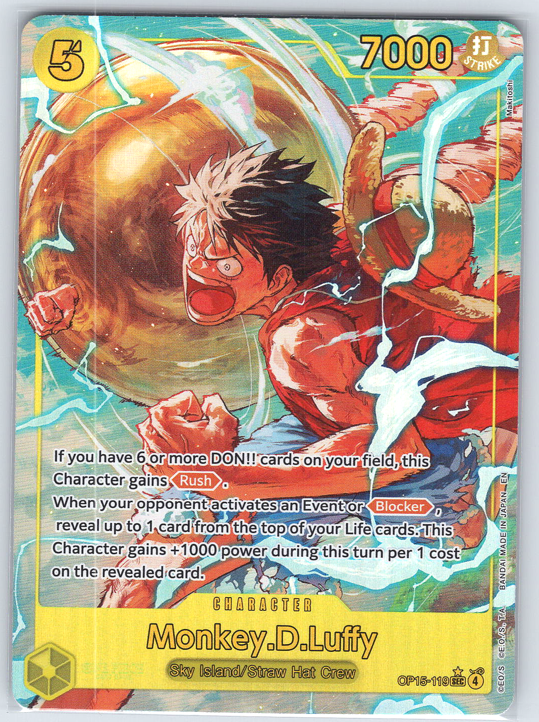 Monkey.D.Luffy (OP15-119) (Alternate Art) #OP15-119 Adventure on Kami's Island