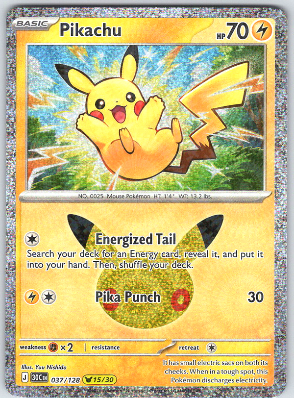 Pikachu #037/128 ME: 30th Celebration
