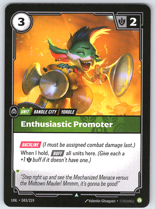 Enthusiastic Promoter #043/219