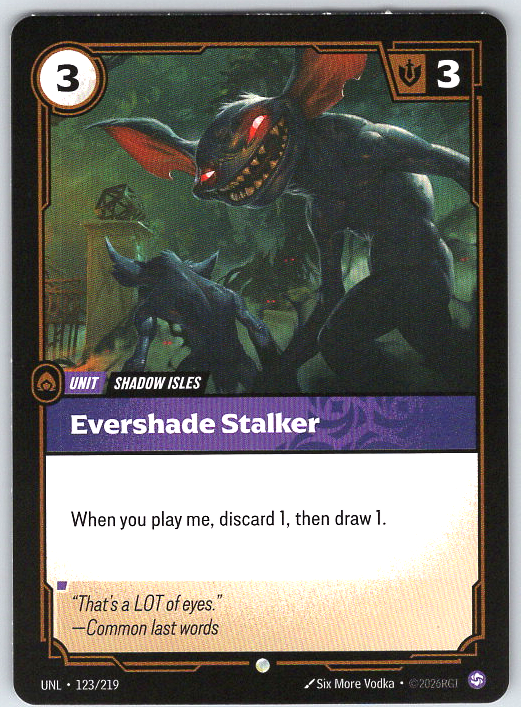 Evershade Stalker #123/219