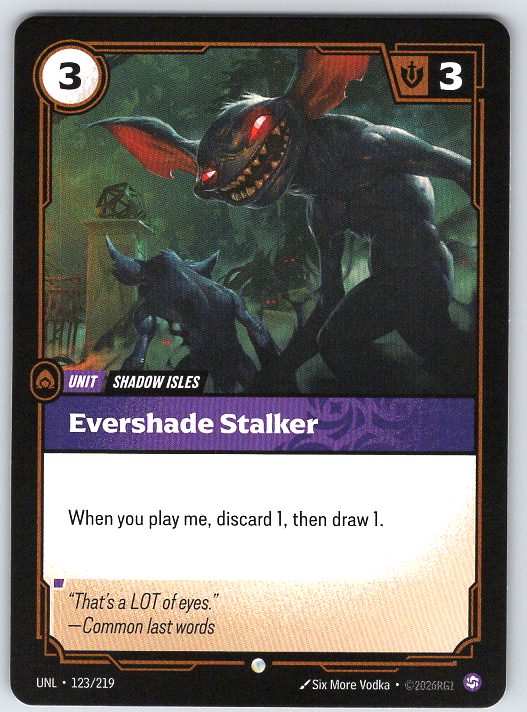 Evershade Stalker #123/219