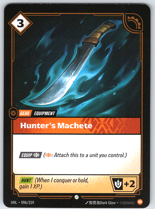 Hunter's Machete #096/219