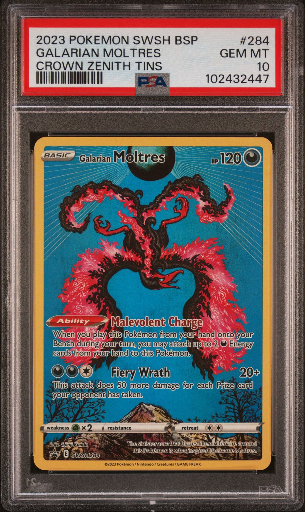 PSA 10 | Galarian Moltres #284