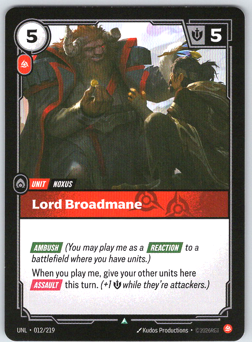 Lord Broadmane #012/219