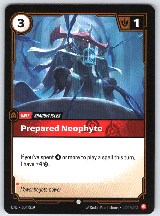 Prepared Neophyte #004/219