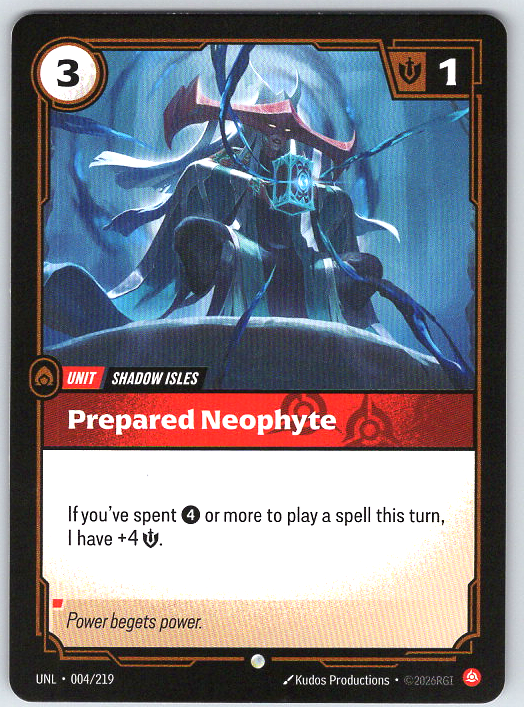 Prepared Neophyte #004/219