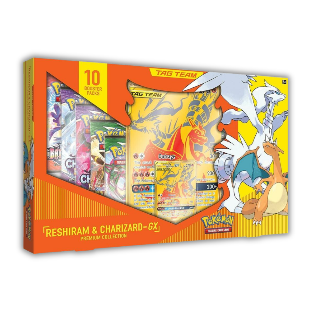Reshiram & Charizard GX Premium Collection *Cosmetic Damage*