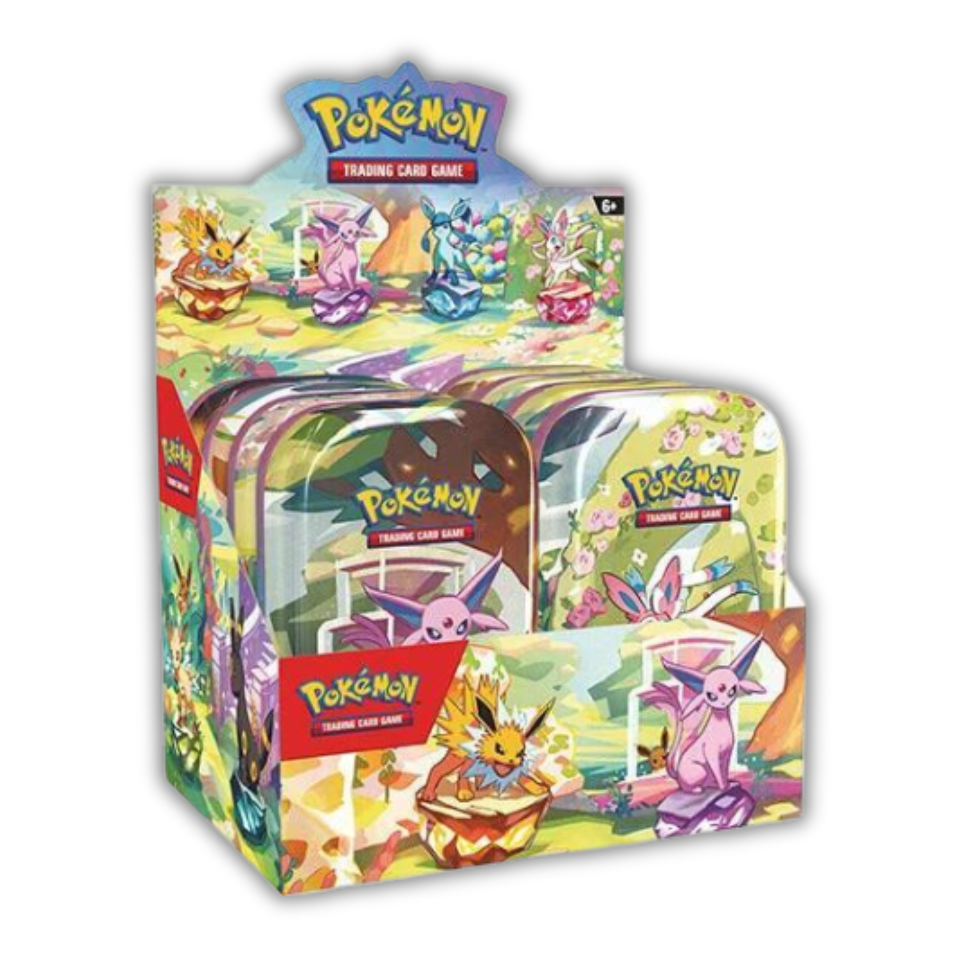 Prismatic Evolutions Mini Tin Display (10-Count)