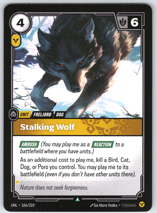 Stalking Wolf #166/219