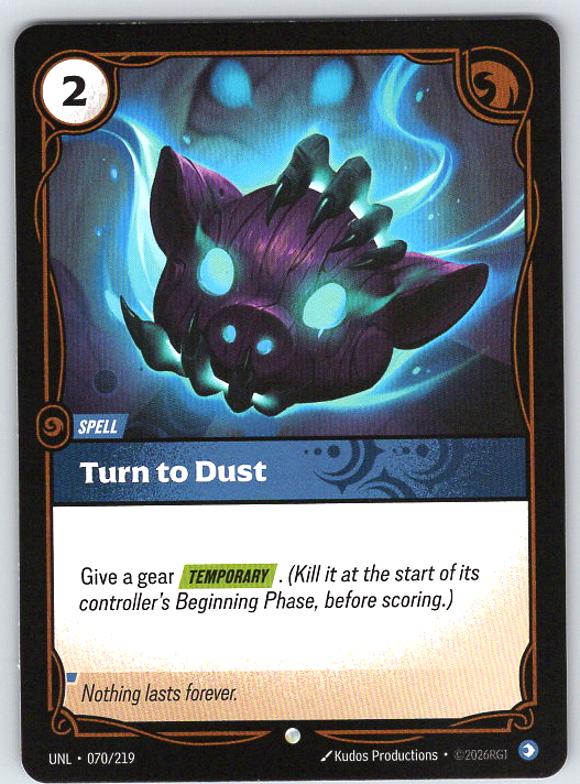 Turn to Dust #070/219