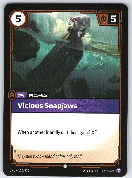 Vicious Snapjaws #129/219