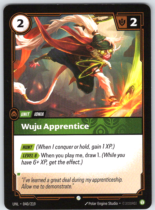 Wuju Apprentice #040/219