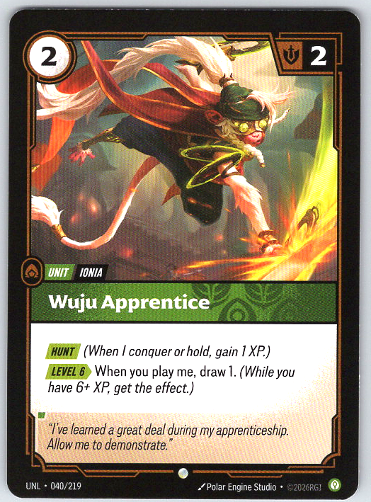 Wuju Apprentice #040/219