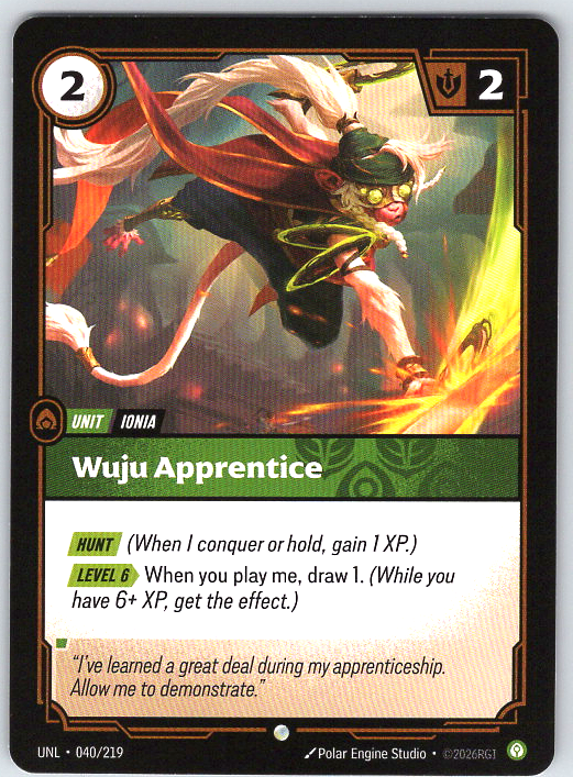 Wuju Apprentice #040/219