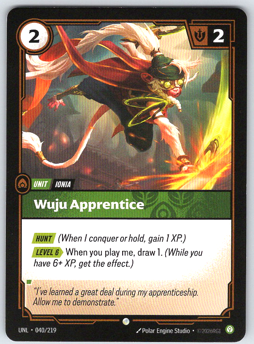 Wuju Apprentice #040/219