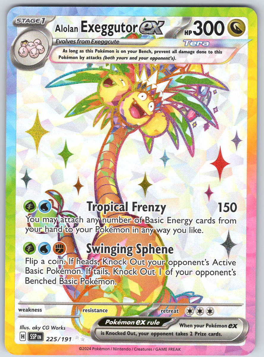 Alolan Exeggutor ex 225/191 - QuickTCG LLC