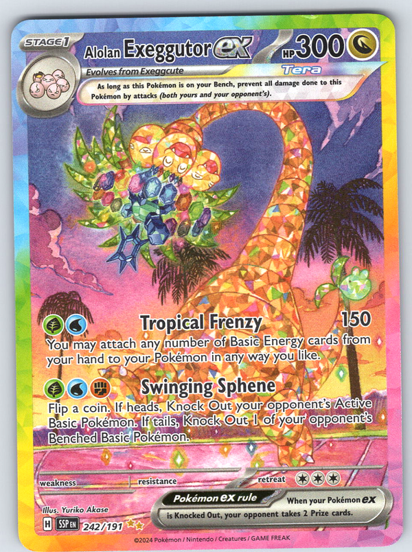 Alolan Exeggutor ex 242/191 - QuickTCG LLC
