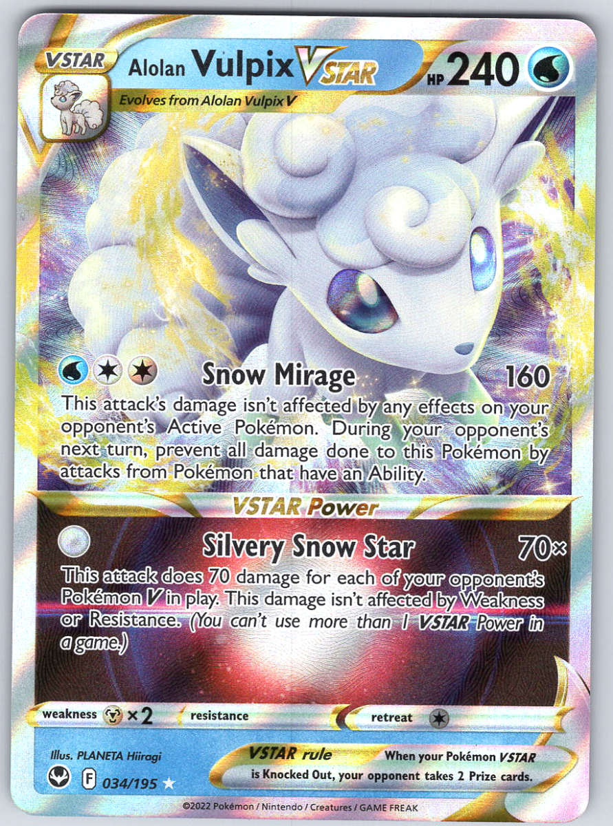Alolan Vulpix VSTAR 34 - QuickTCG LLC
