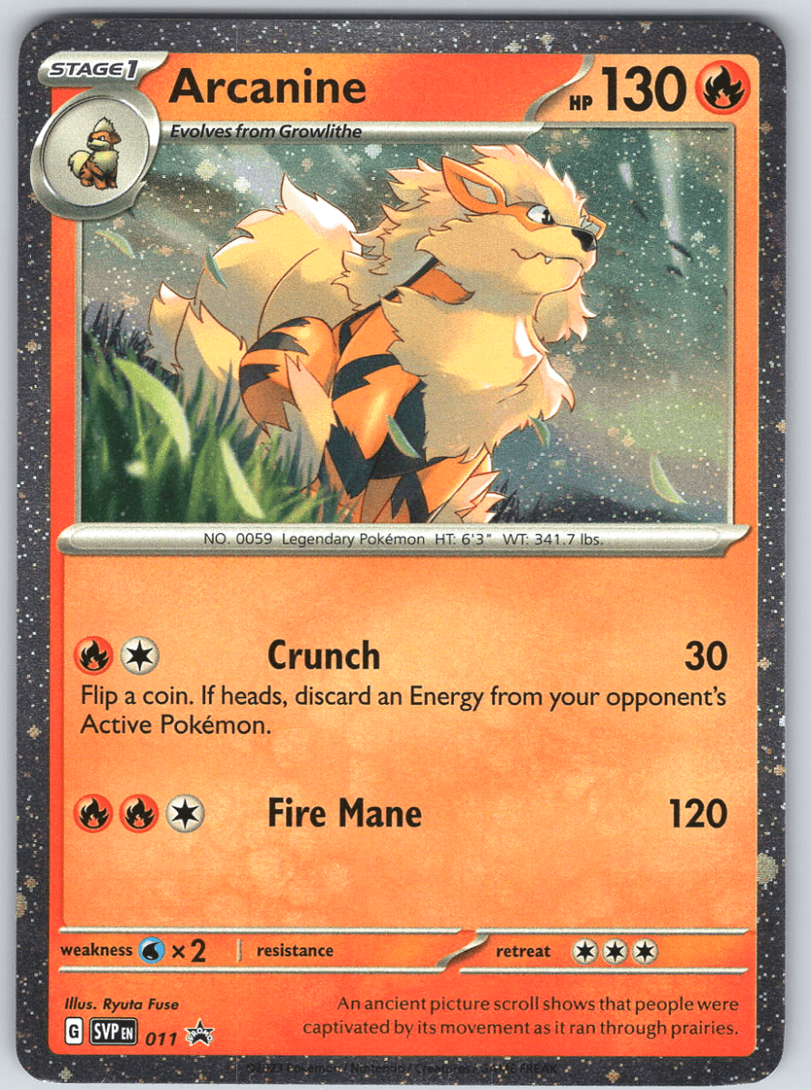 Arcanine - 011 Promo - QuickTCG LLC