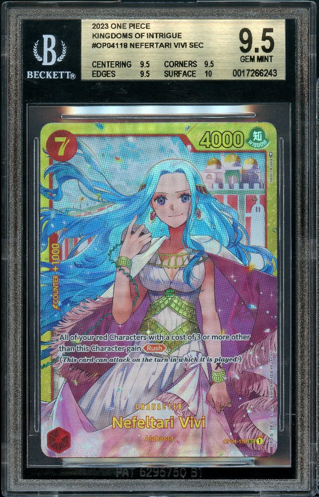 BGS 9.5 | ENG Nefertari Vivi SEC OP04 - 118 - QuickTCG LLC