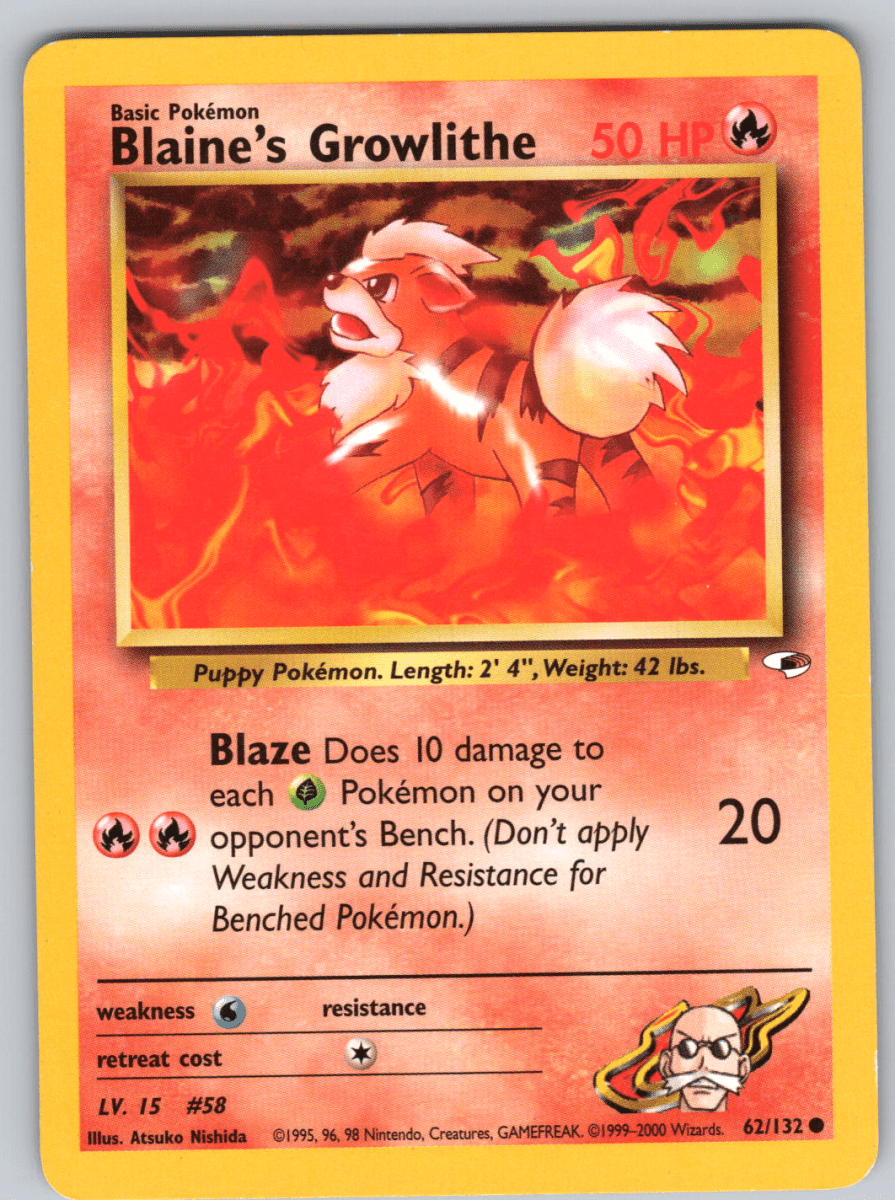 Blaine's Growlithe 62 - QuickTCG LLC