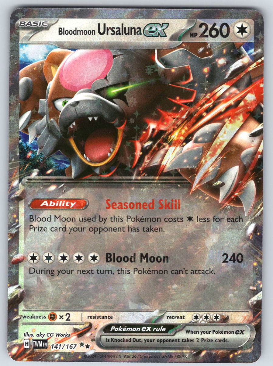 Bloodmoon Ursaluna ex 141/167 - QuickTCG LLC