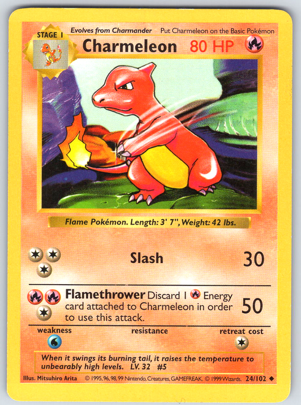 Charmeleon 24 Base Set Shadowless - QuickTCG LLC