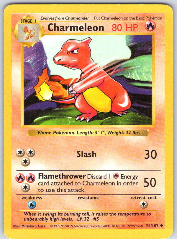 Charmeleon 24 Base Set Shadowless - QuickTCG LLC