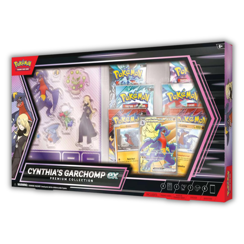 Cynthia's Garchomp ex Premium Collection (Ships 3/2/26) - QuickTCG LLC