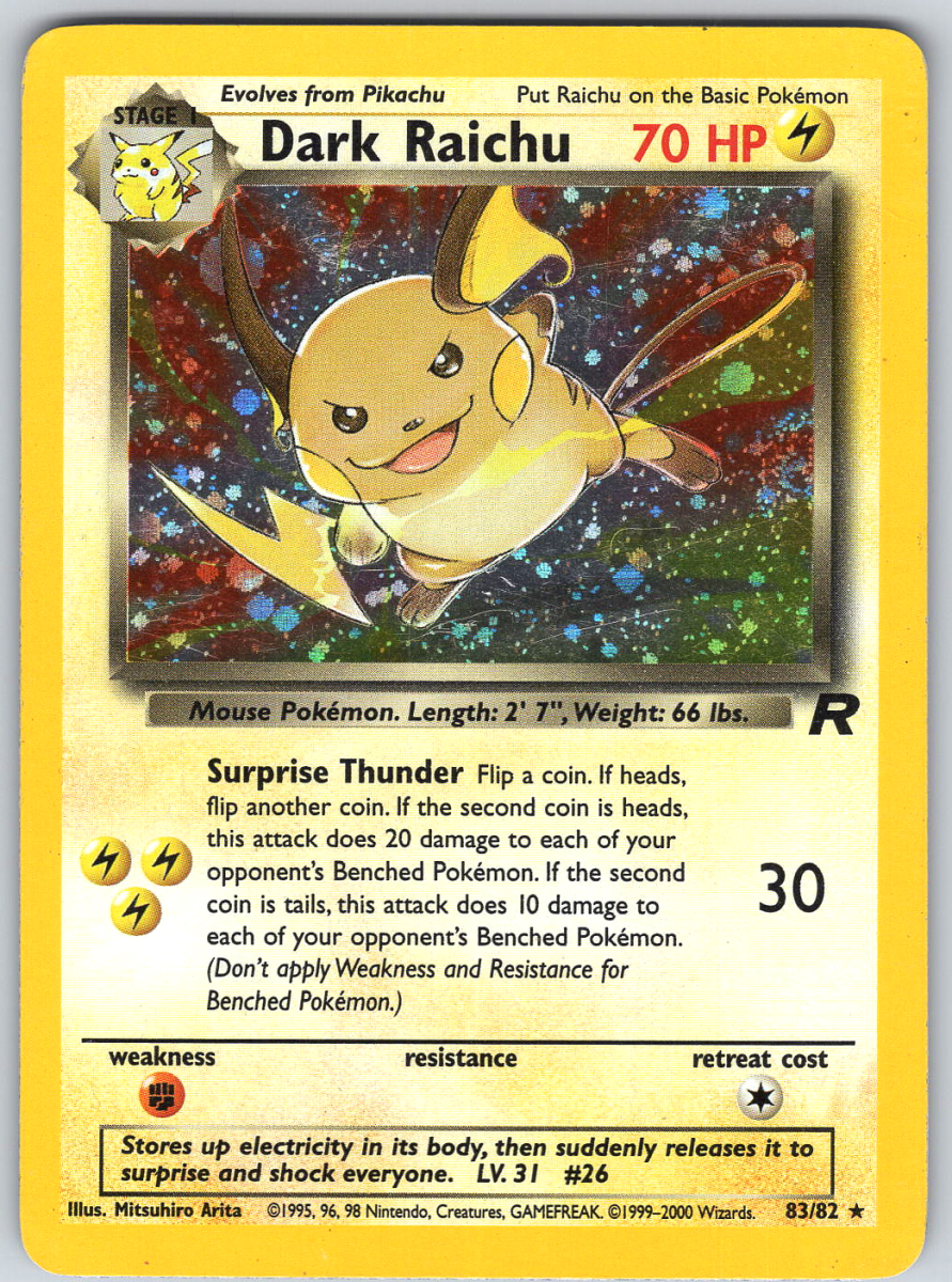 Dark Raichu 83/82 - QuickTCG LLC