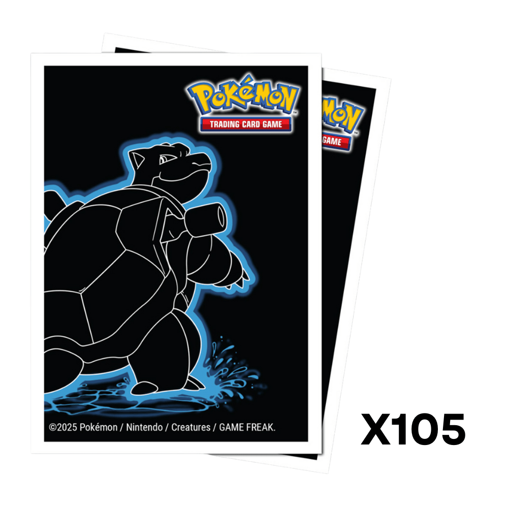Deck Protector: Apex: Pokémon: Neon Kanto: Blastoise (105) - QuickTCG LLC