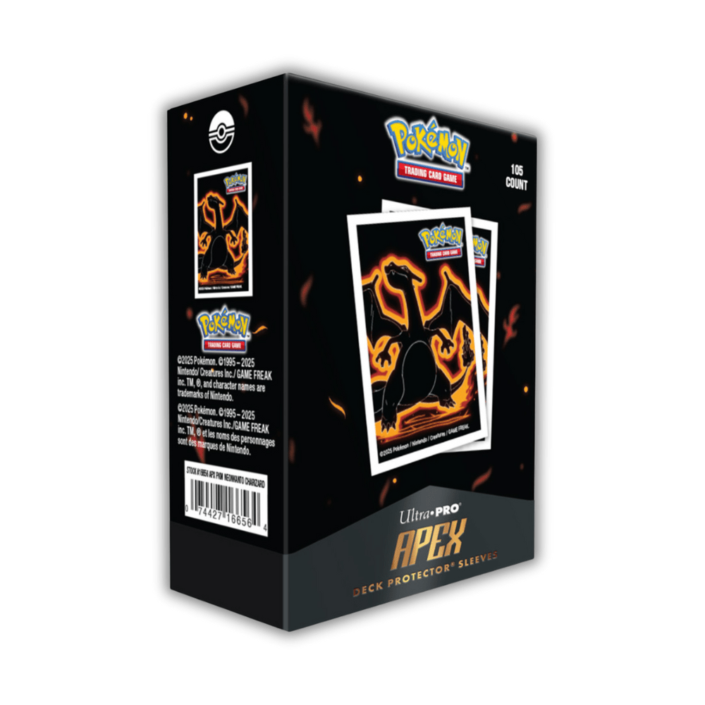 Deck Protector: Apex: Pokémon: Neon Kanto: Charizard (105) - QuickTCG LLC