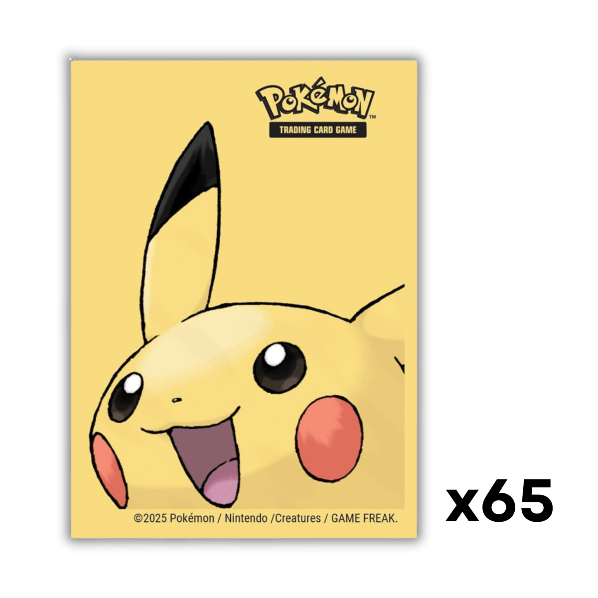 Deck Protector: Pokemon: Pikachu (65) - QuickTCG LLC