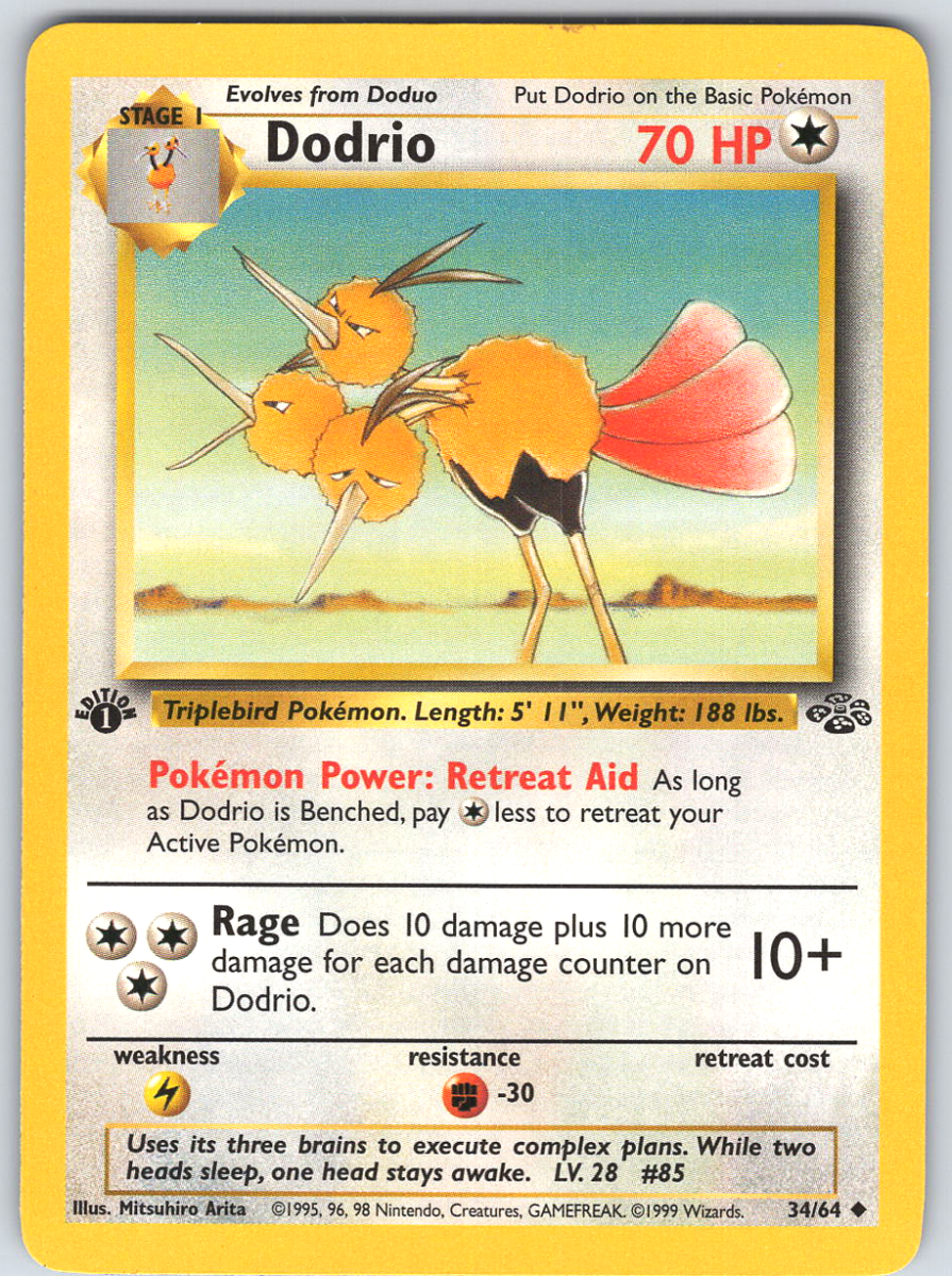Dodrio 34 Jungle 1st Edition - QuickTCG LLC