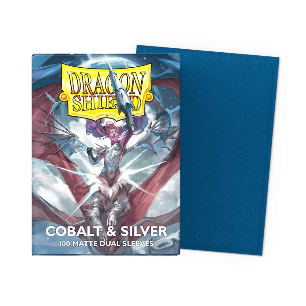 Dragon Shield: Dual Matte: 25th Anniversary Blue & Silver (100) - QuickTCG LLC