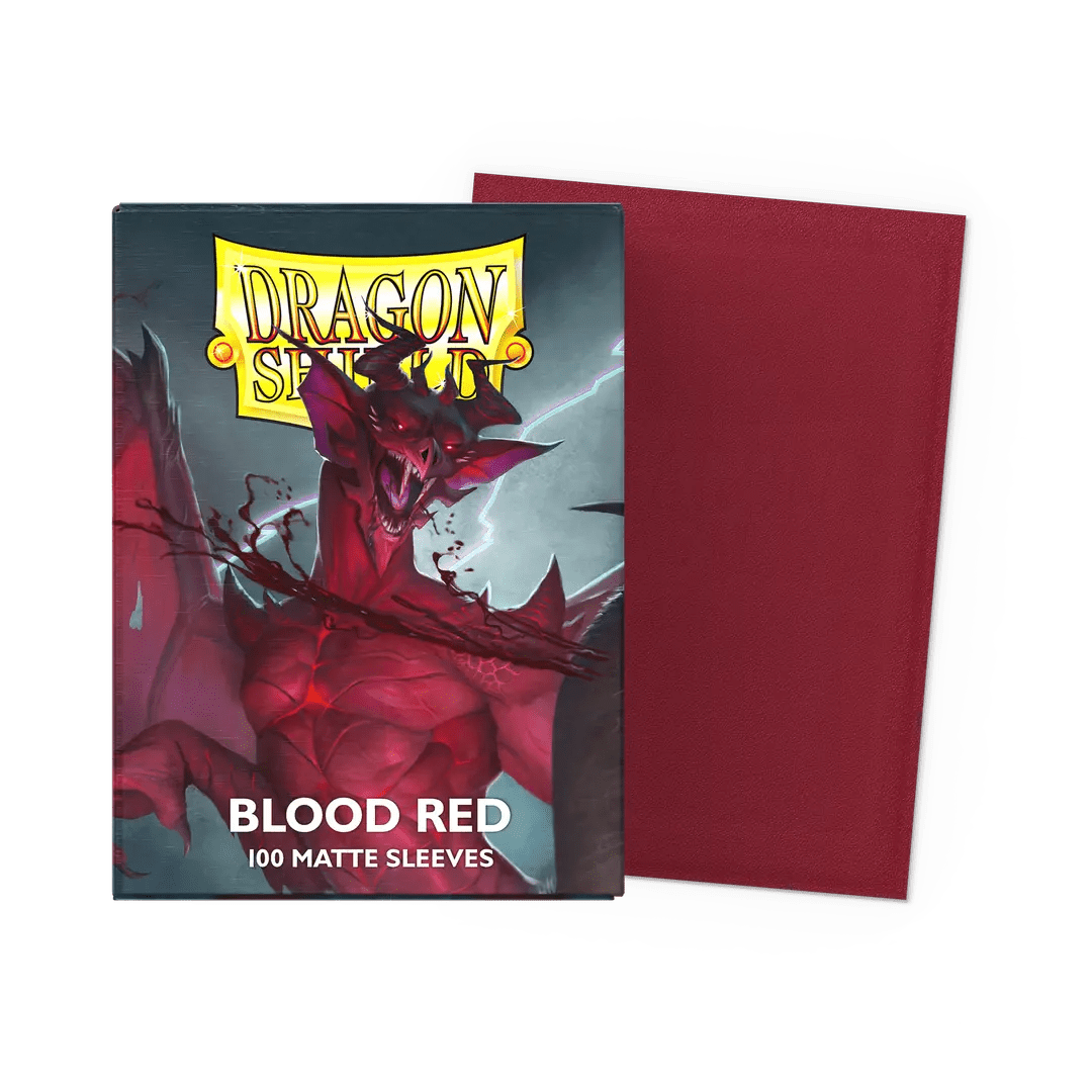 Dragon Shield: Matte: Blood Red (100) - QuickTCG LLC