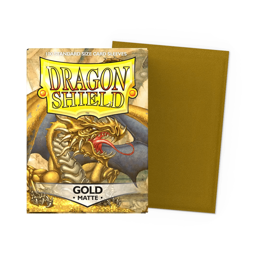 Dragon Shield: Matte: Gold (100) - QuickTCG LLC