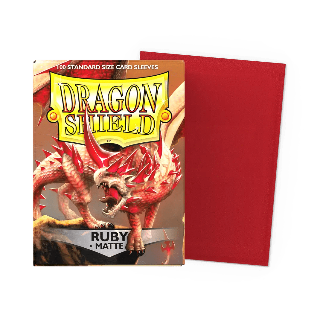Dragon Shield: Matte: Ruby (100) - QuickTCG LLC
