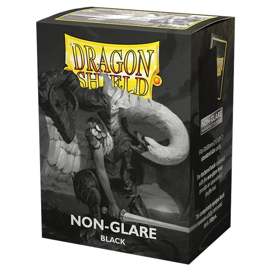 Dragon Shield: Non - Glare: Matte: Black (100) - QuickTCG LLC