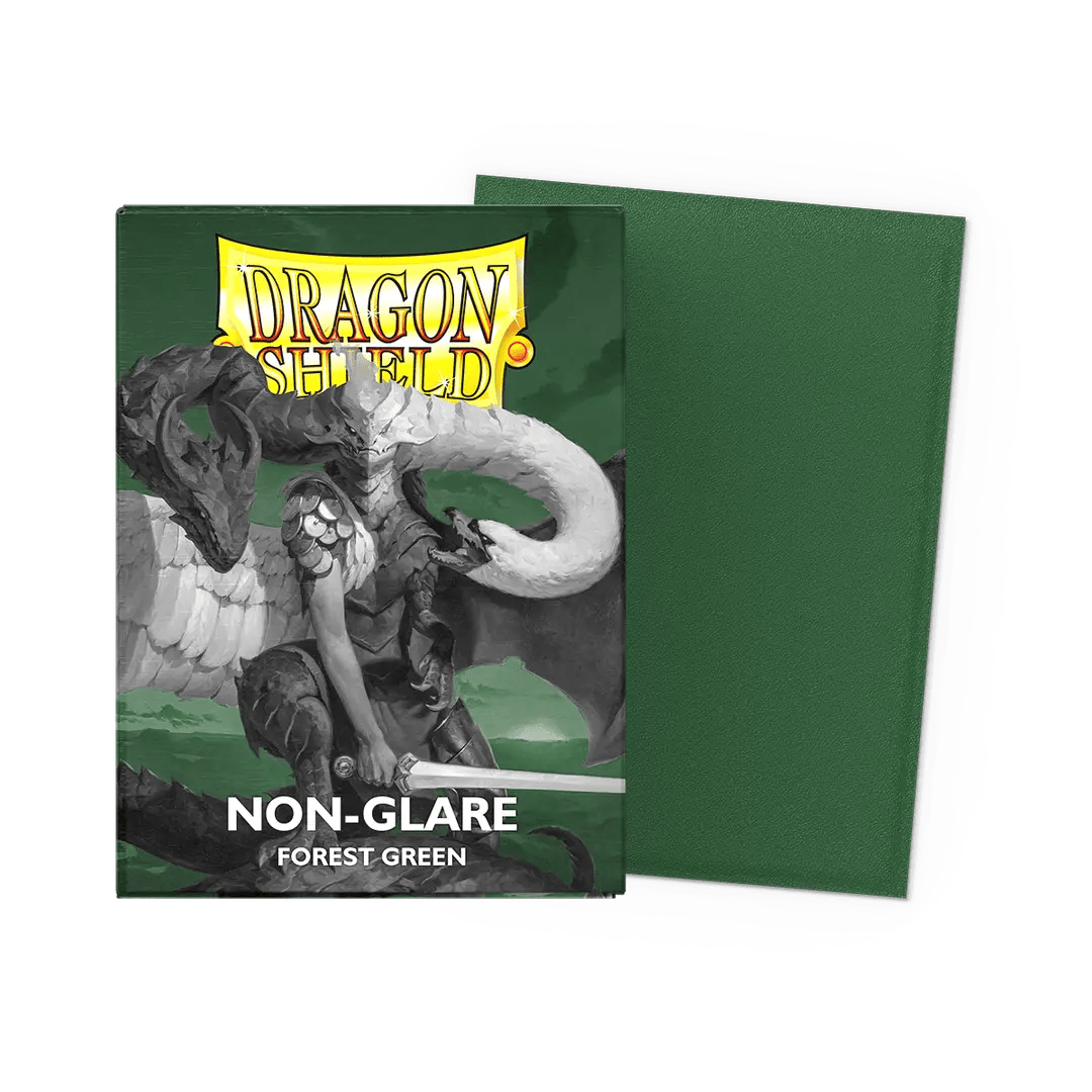 Dragon Shield: Non - Glare: Matte: Forest Green (100) - QuickTCG LLC