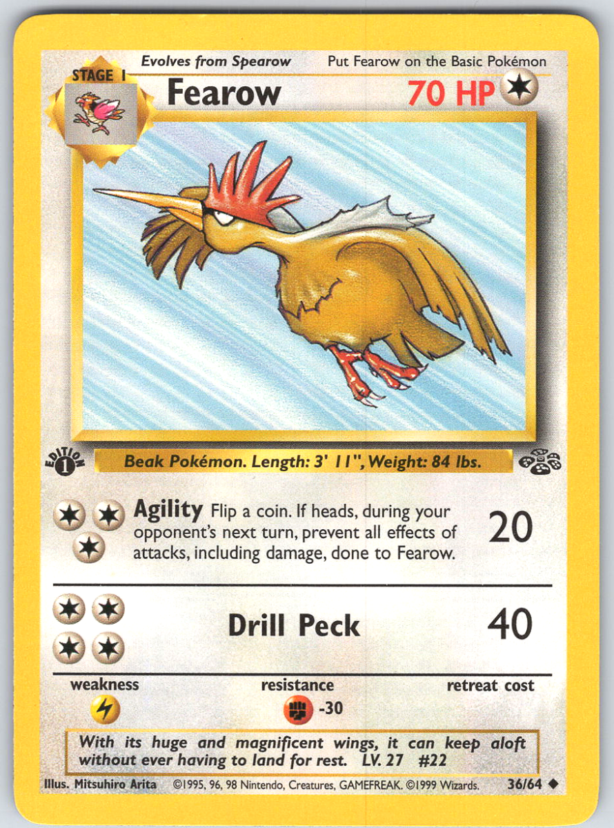 Fearow 36 Jungle 1st Edition - QuickTCG LLC