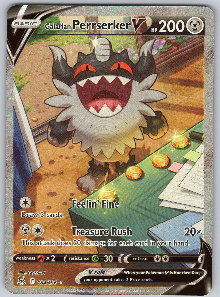 Galarian Perserker V 184 - QuickTCG LLC