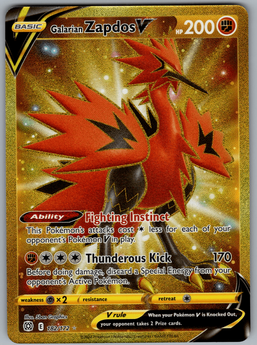Galarian Zapdos V 182 - QuickTCG LLC