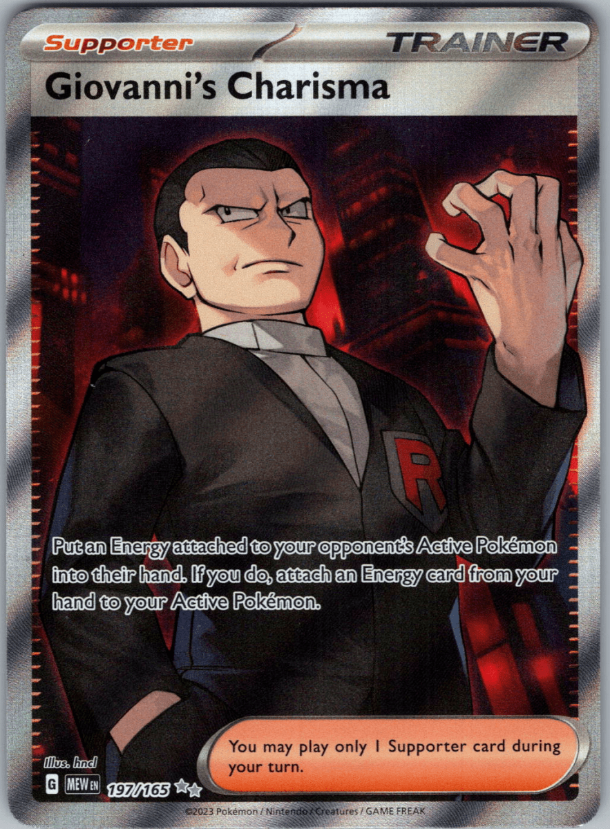 Giovanni's Charisma Full Art 197 - QuickTCG LLC
