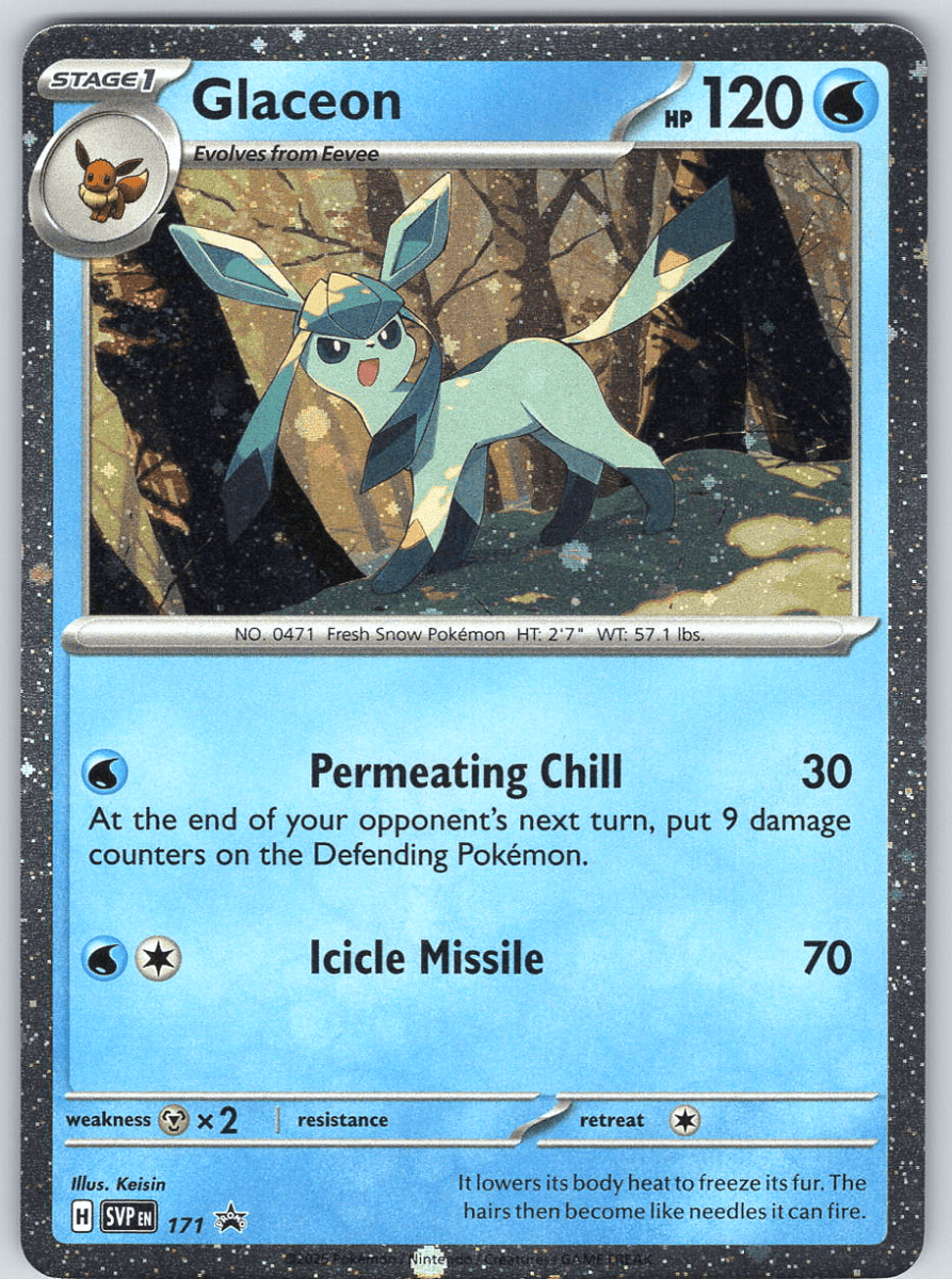 Glaceon - (Cosmos Holo) 171 - QuickTCG LLC