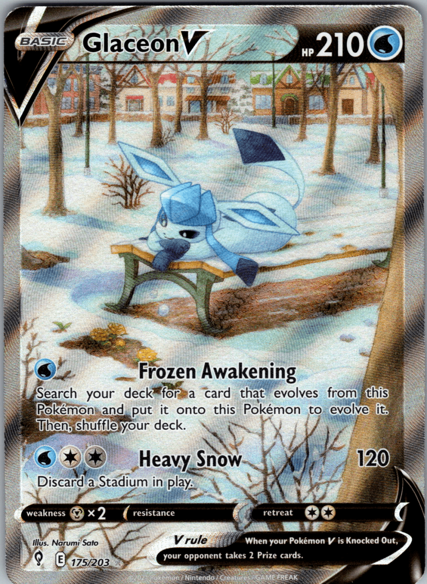 Glaceon V Alt Art 175 - Single - QuickTCG LLC