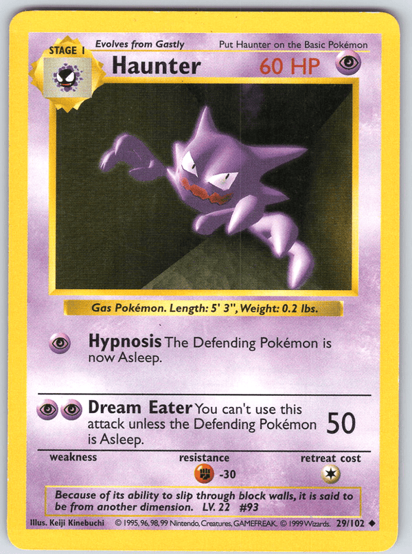Haunter 29 Base Set Shadowless - QuickTCG LLC