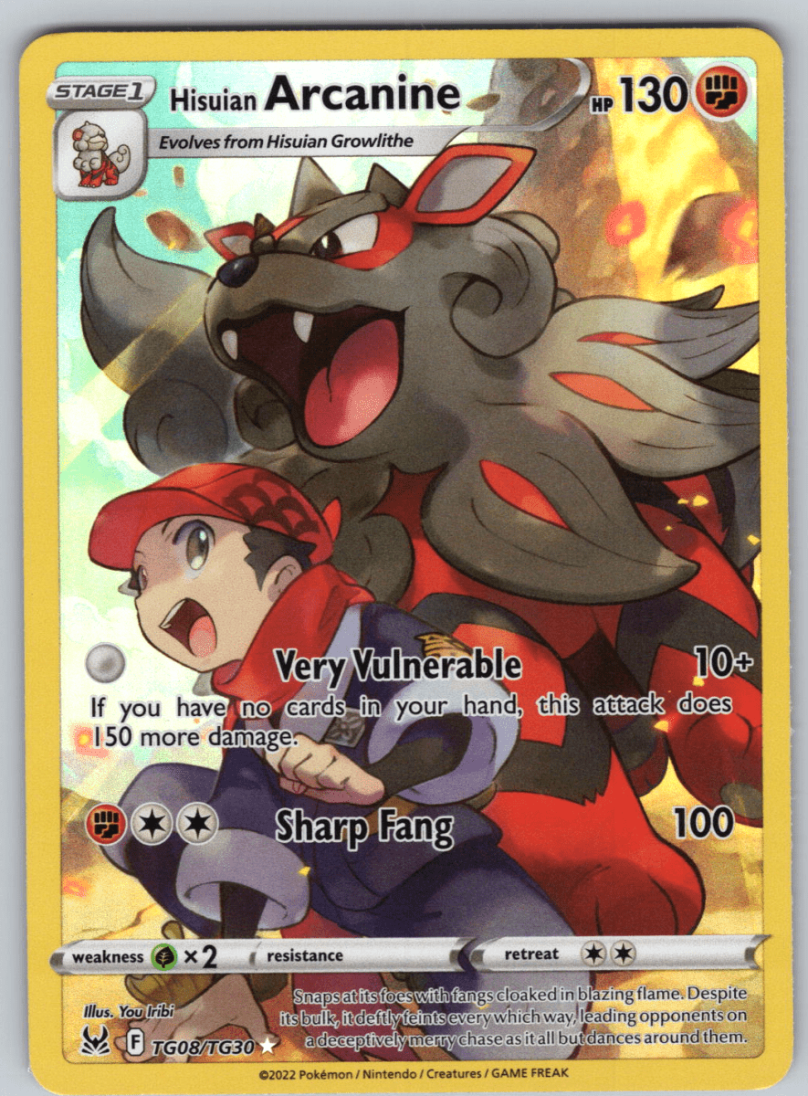 Hisuian Arcanine TG08 - QuickTCG LLC